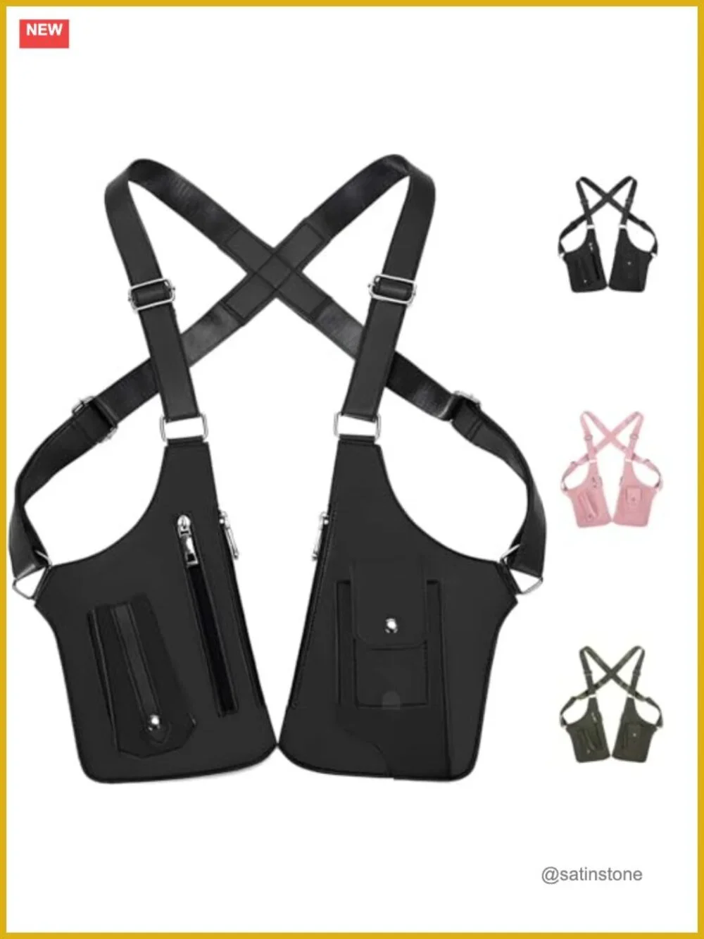 Underarm Shoulder Bag | Adjustable Leather Anti-Theft Holster Bag | Outdoor